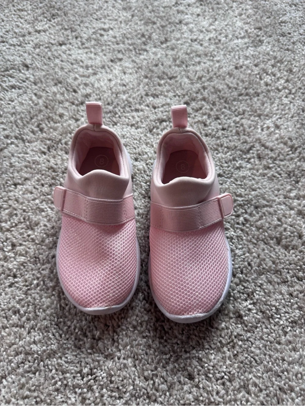Cat & Jack Girls Pink Slip On Sneakers Size 8 Mesh Austen Slip-on water Shoes - Picture 2 of 13